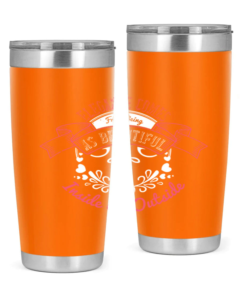 Elegance comes from being as beautiful inside as outside Style 213#- make up- Tumbler