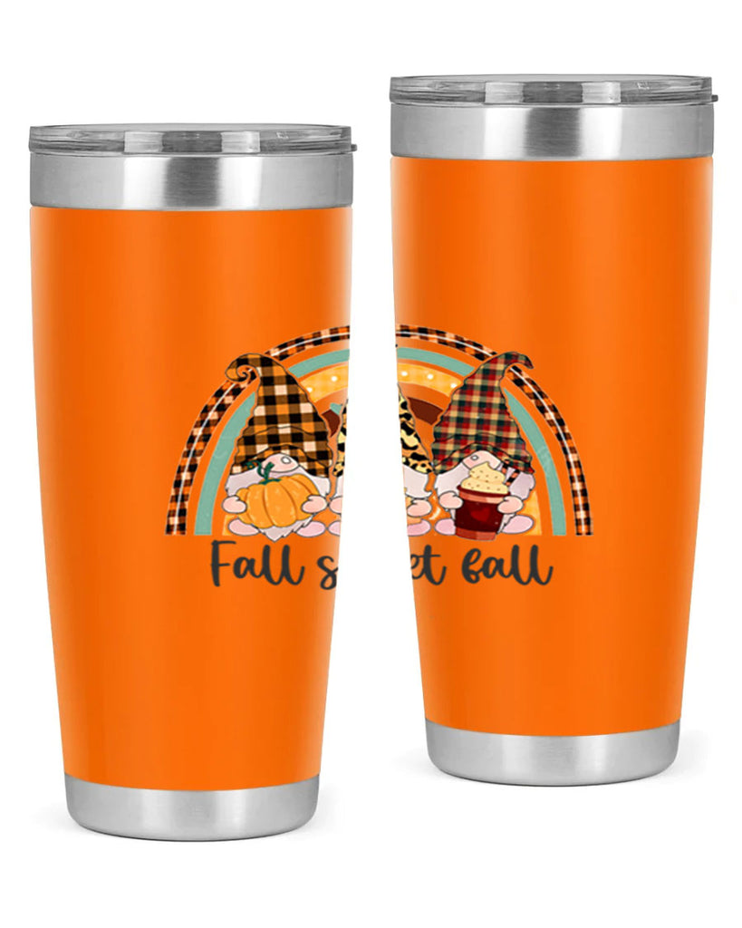 FallSweetFallGnomeRainbow 162#- fall- Tumbler