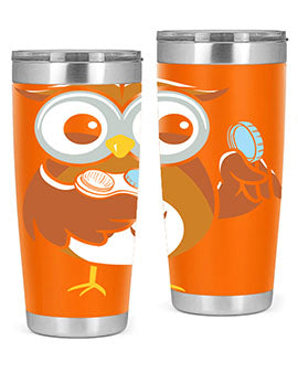Funny Owl Contact Lens Case A TurtleRabbit 6#- owl- Tumblers