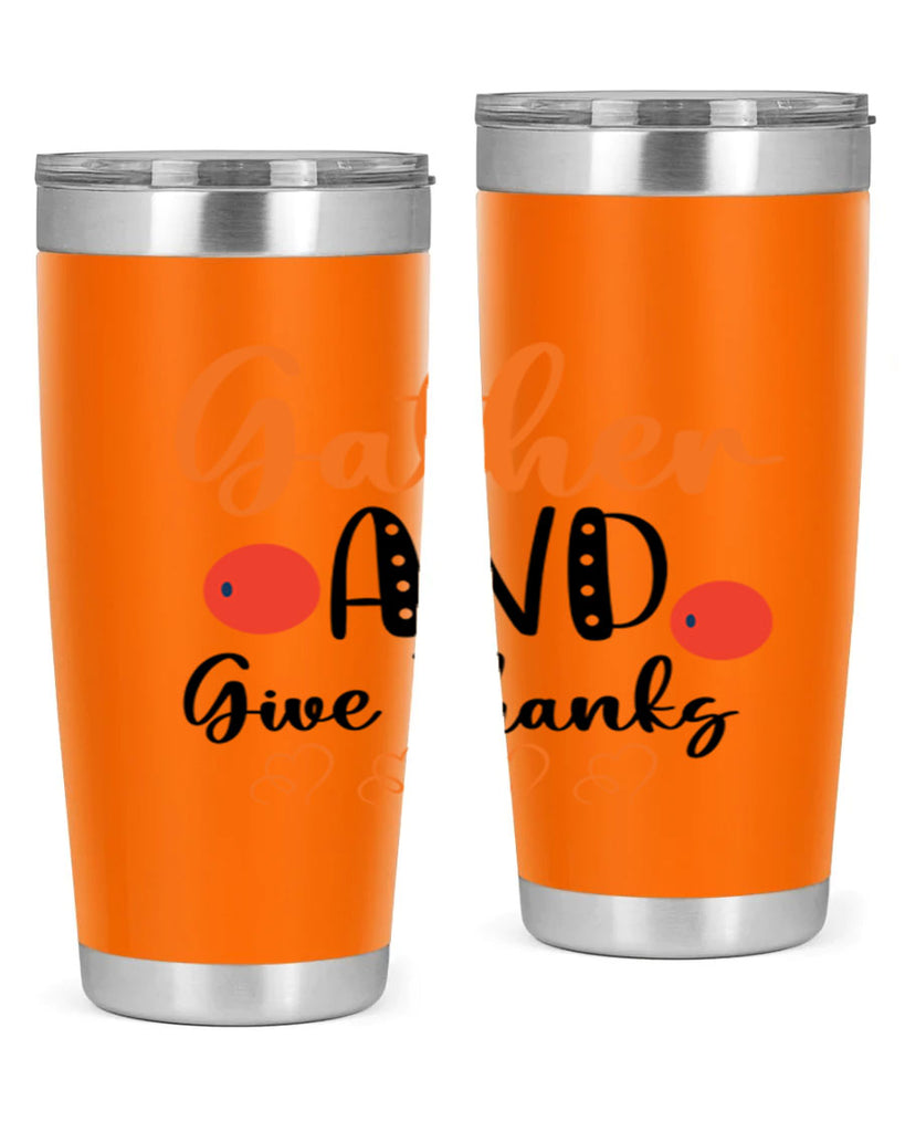 Gather And Give Thanks 188#- fall- Tumbler