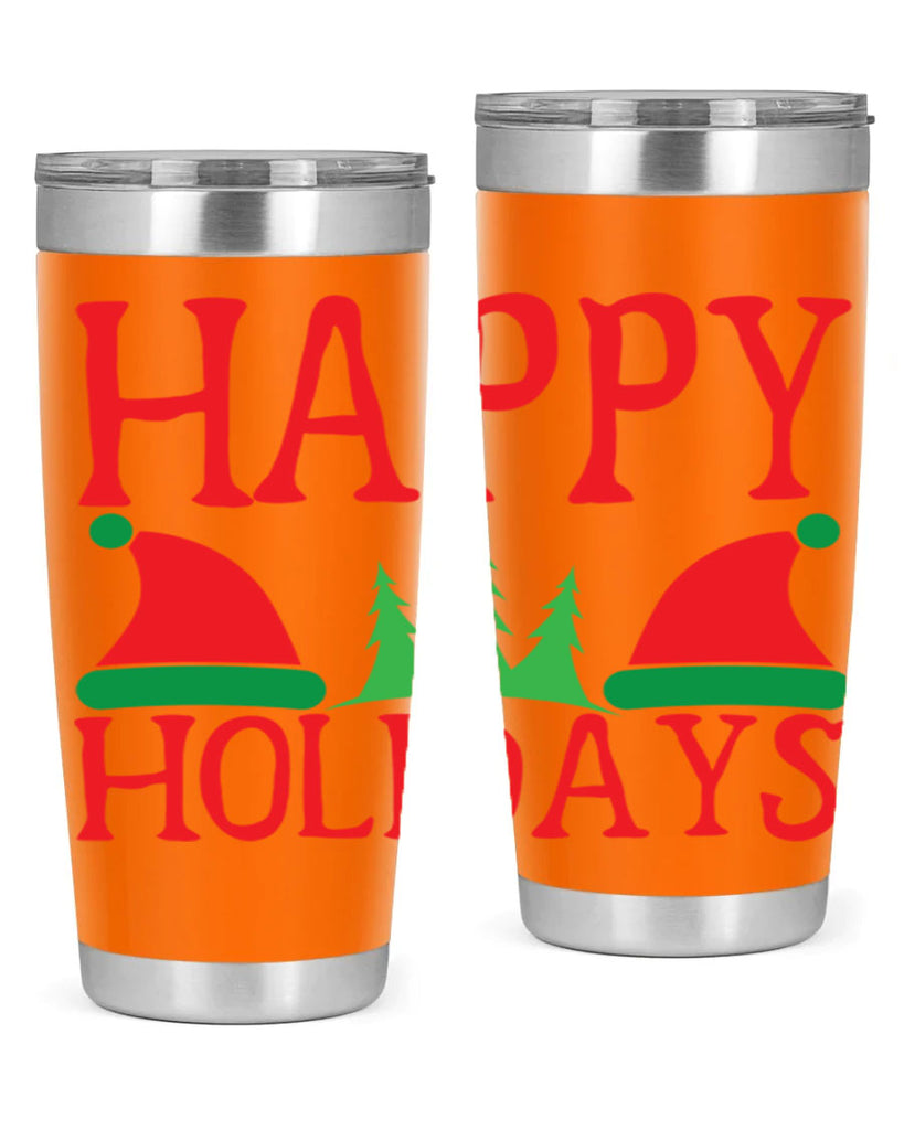 Happy Holidays 136#- winter- Tumbler