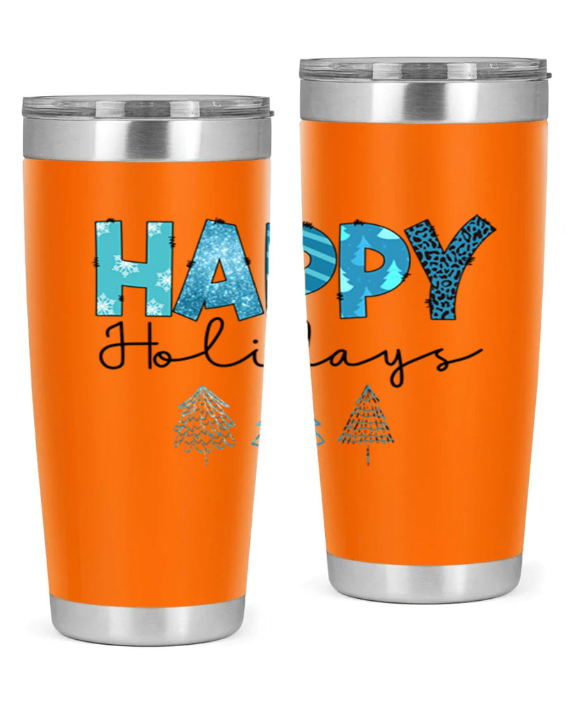 Happy Holidays 140#- winter- Tumbler