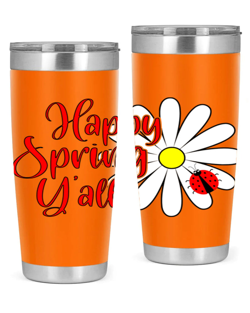 Happy Spring Y'all 161#- spring- Tumbler