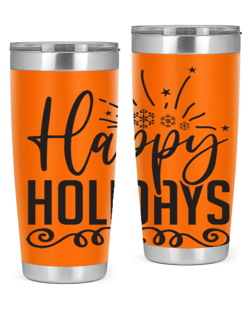 Happy holidays 137#- winter- Tumbler