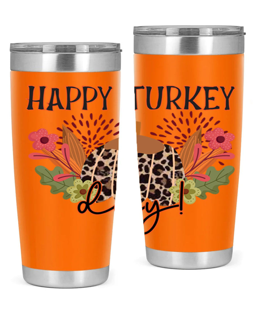 Happy turkey day 253#- fall- Tumbler