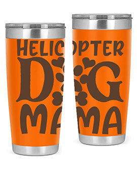 Helicopter Dog Mama Style 87#- dog- Tumbler