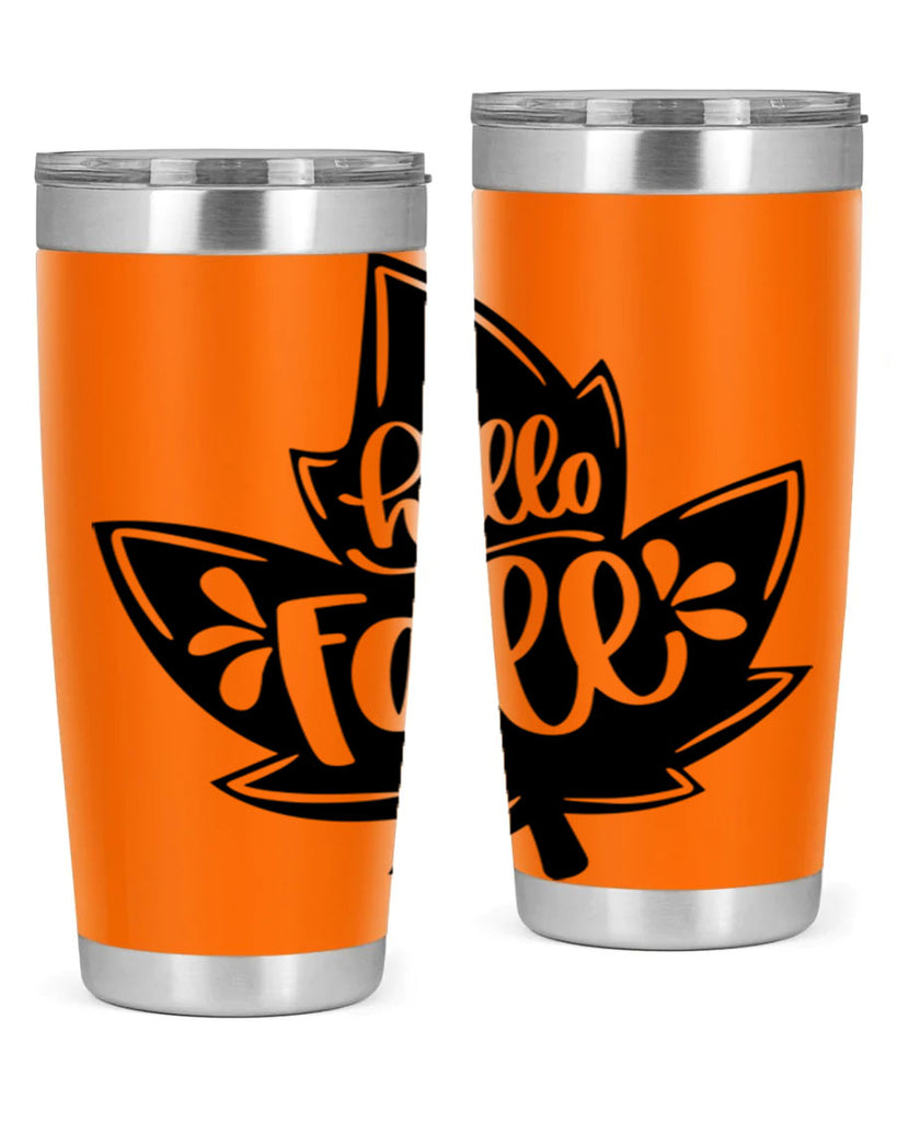 Hello Fall 494#- fall- Tumbler