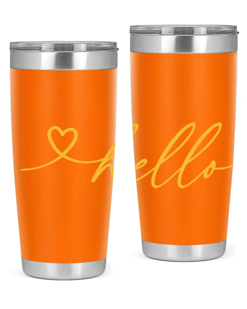 Hello heart183#- spring- Tumbler