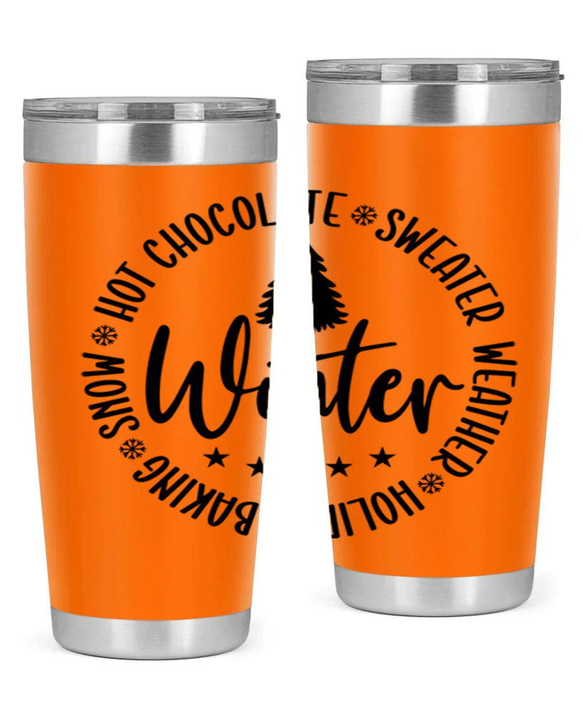 Hot Chocolate Sweater Weather Holiday Baking Snows196#- winter- Tumbler