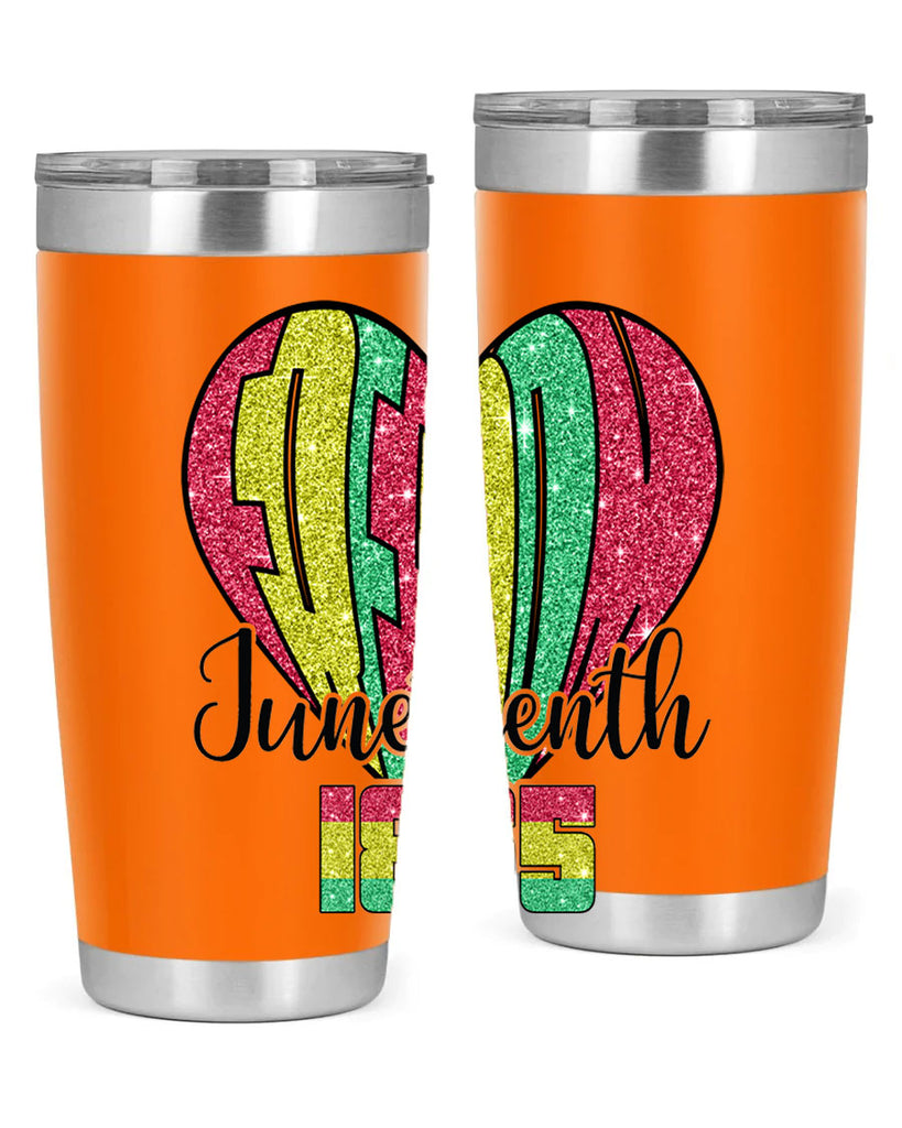 Juneteenth Since 1865 Heart 20#- Juneteenth- tumbler