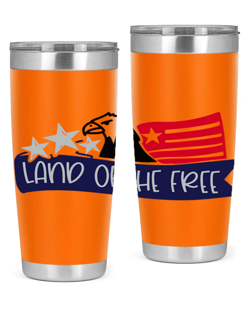 Land Of The Free Style 157#- Fourt Of July- Tumbler