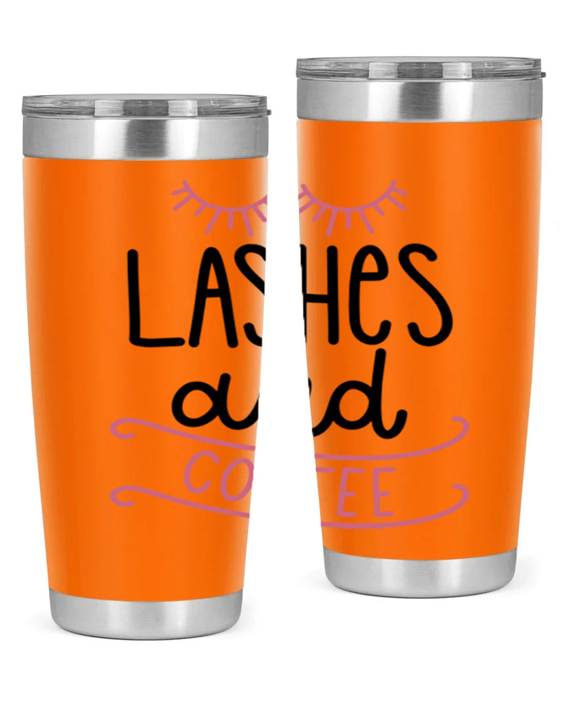 Lashes and Coffee Style 68#- make up- Tumbler