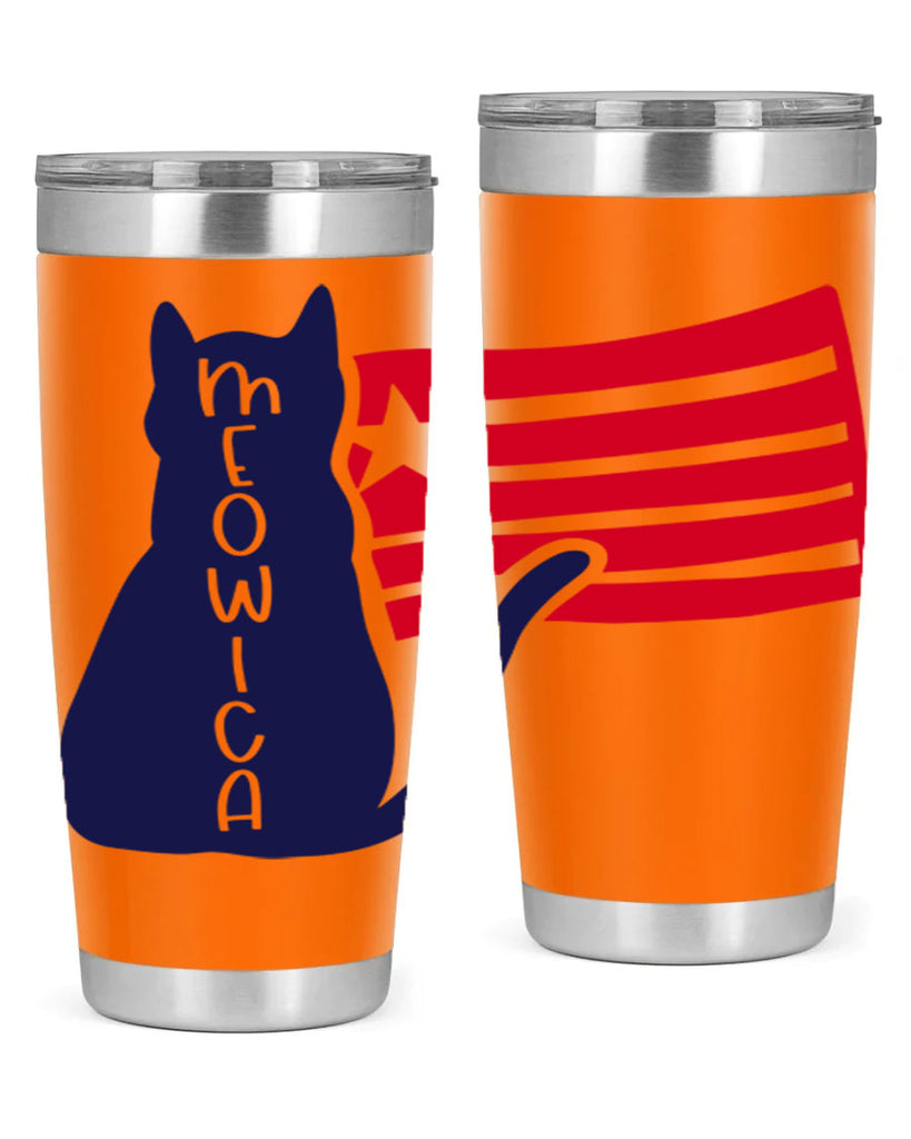 Meowica Style 166#- Fourt Of July- Tumbler