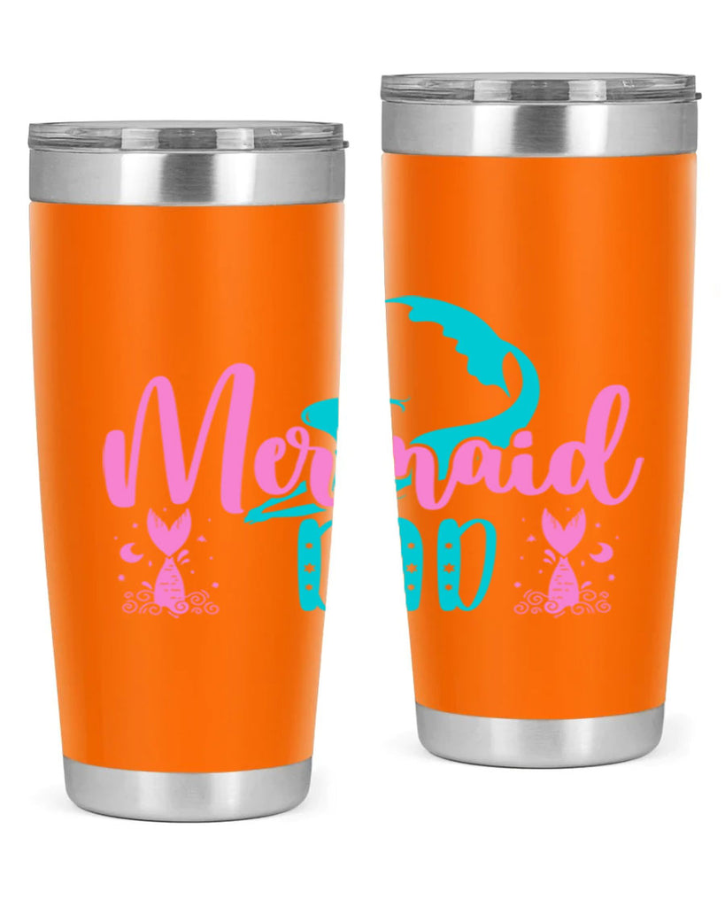 Mermaid Dad 356#- mermaid- Tumbler