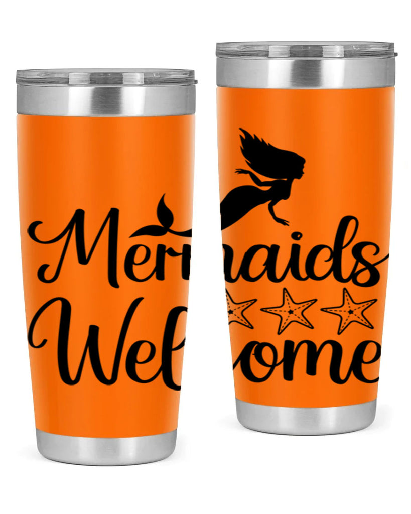 Mermaids welcome 498#- mermaid- Tumbler