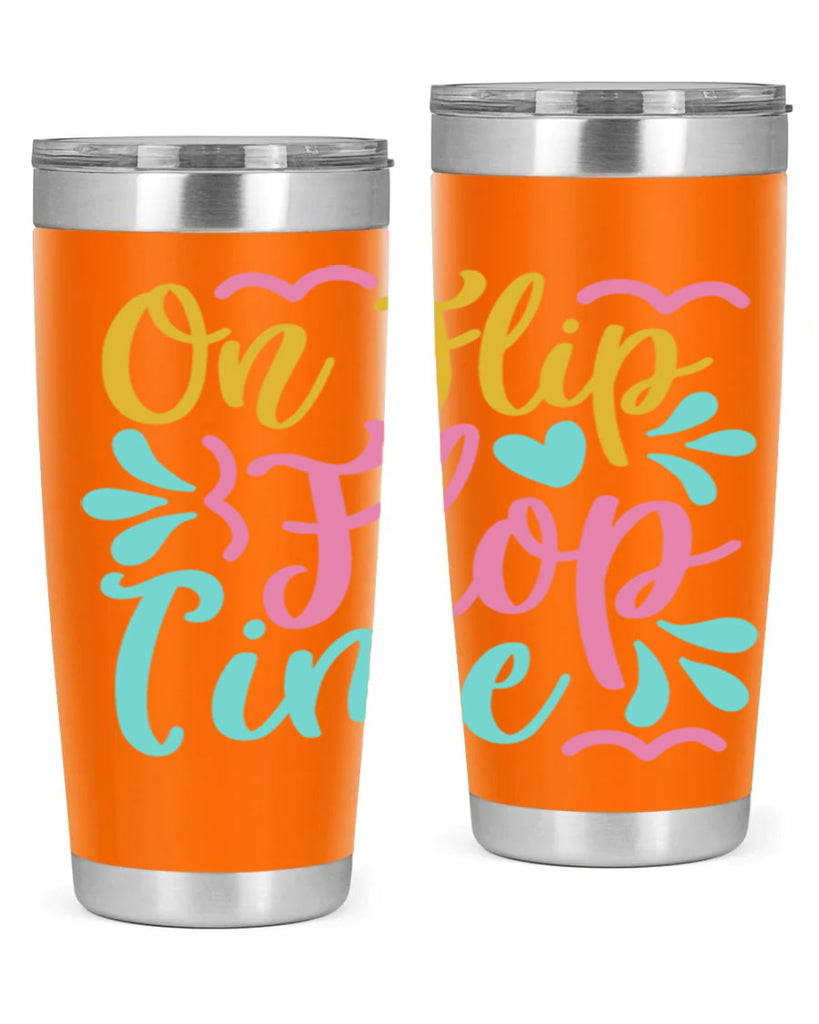 ON FLIP FLOP TIME Style 58#- summer- Tumbler