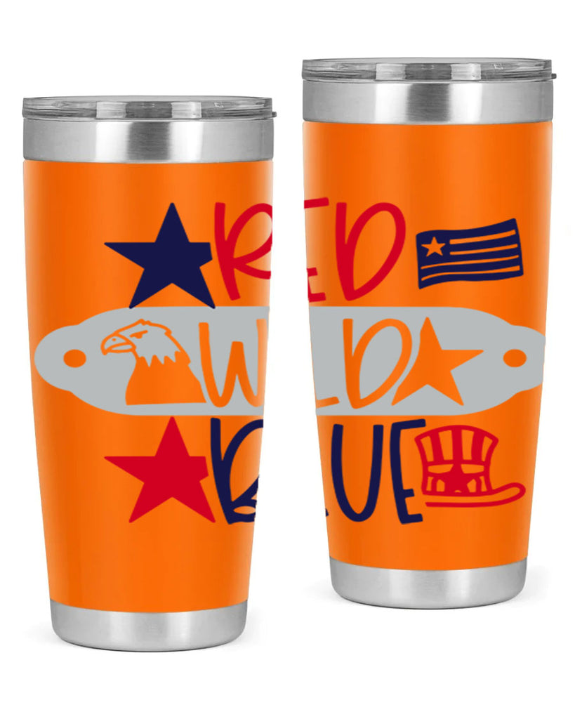 Red Wild Blue Style 171#- Fourt Of July- Tumbler