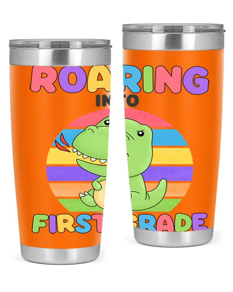 Roaring to 1st Grade Trex 2#- 1st grade- Tumbler