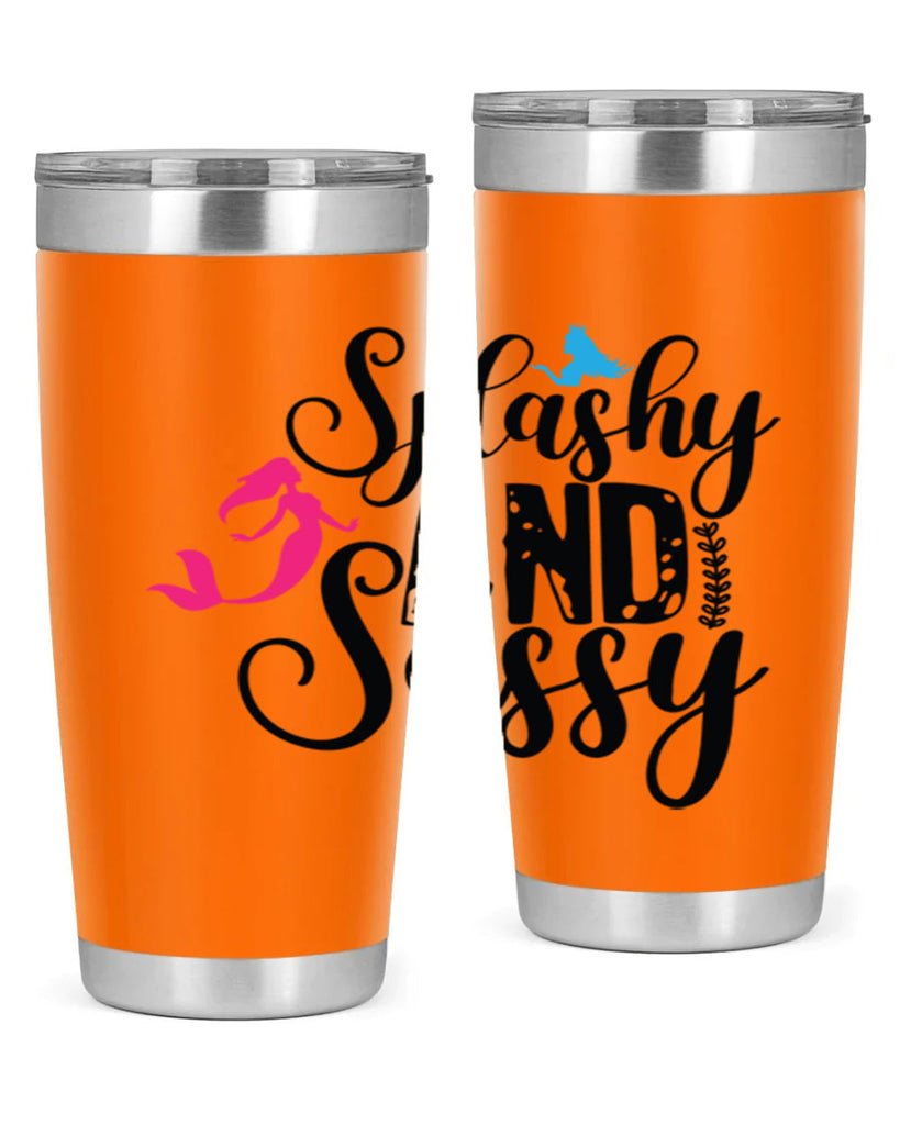 Splashy and Sassy 624#- mermaid- Tumbler