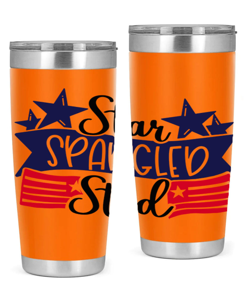 Star Spangled Stud Style 173#- Fourt Of July- Tumbler