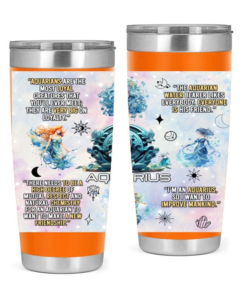 StraightAquarius 468#- zodiac- Tumbler