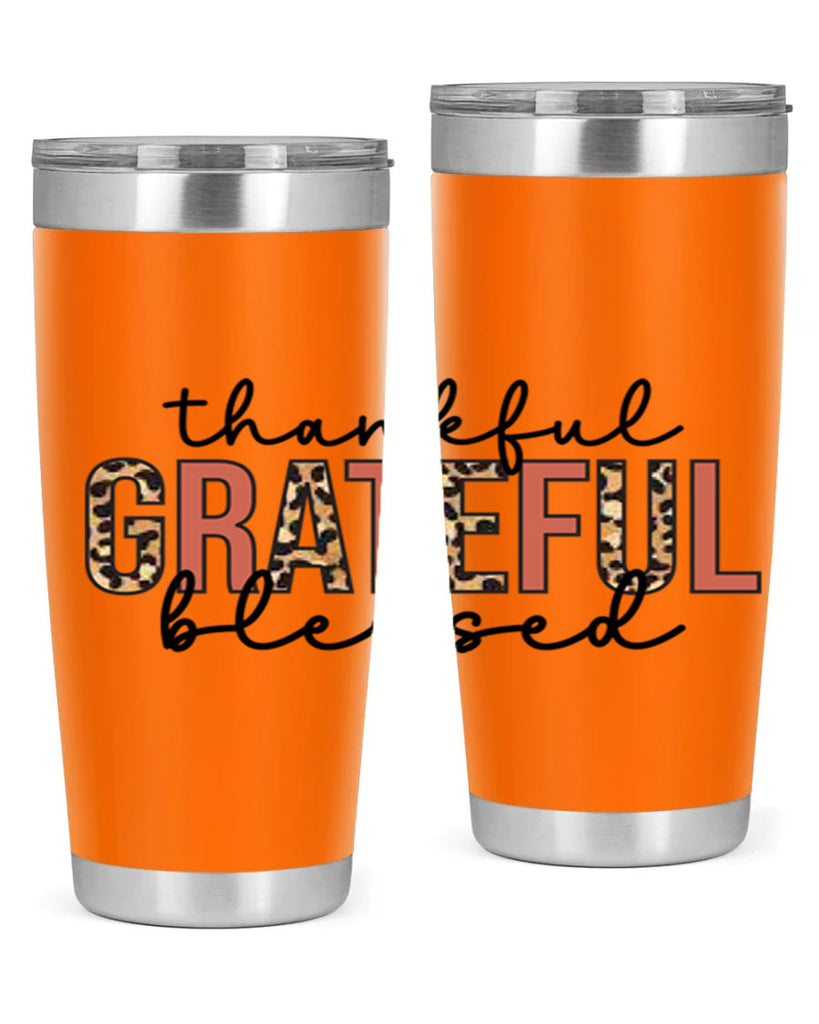 Thankful grateful blessed 602#- fall- Tumbler