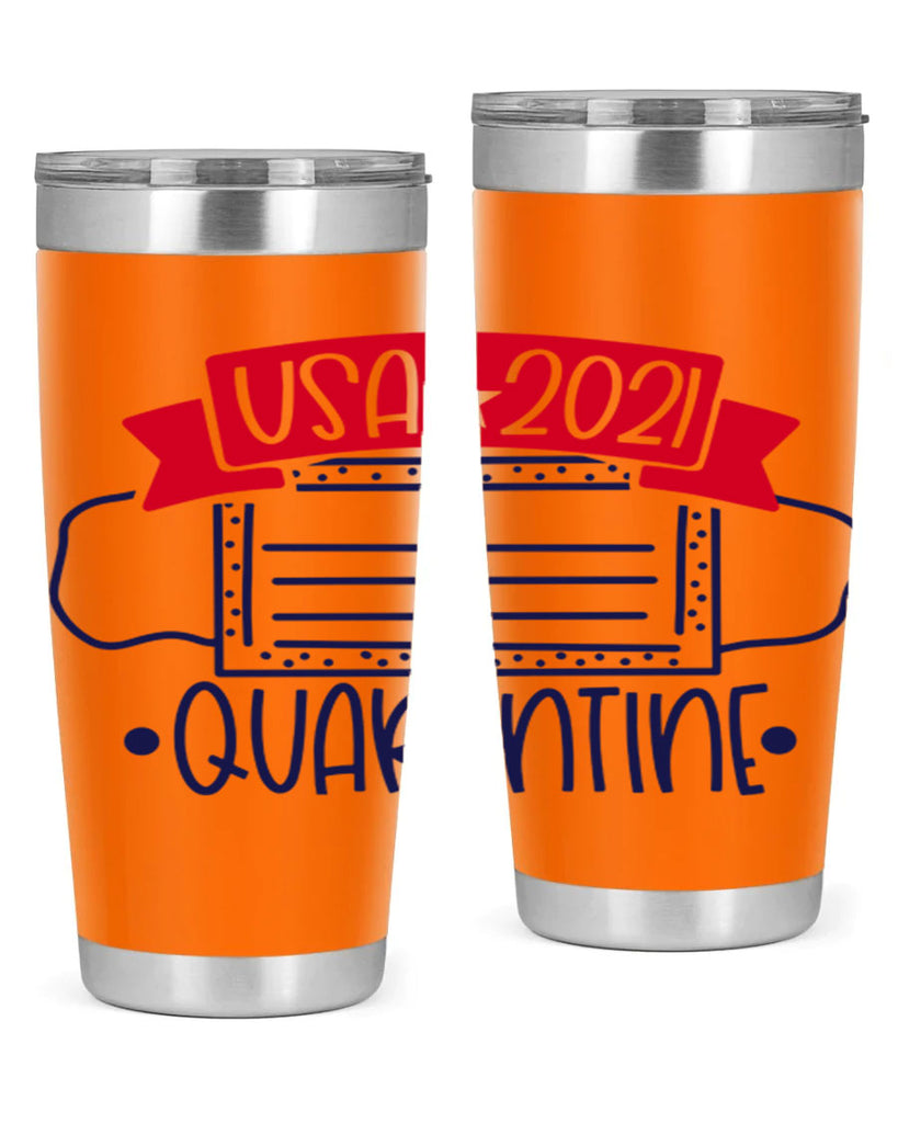 USA Quarentine Style 183#- Fourt Of July- Tumbler
