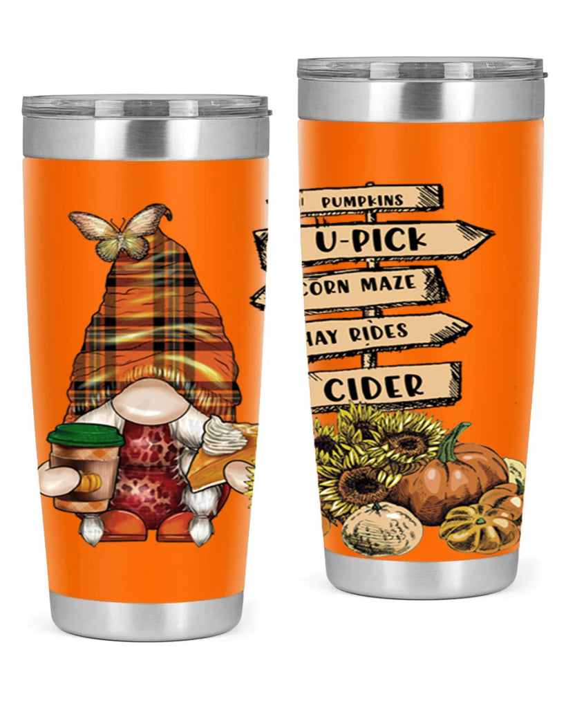 VintageFallGnome 625#- fall- Tumbler