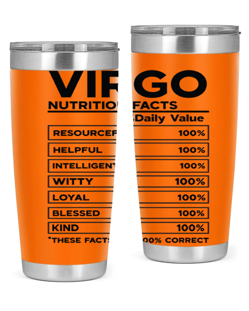 Virgo Nutrition Facts 530#- zodiac- Tumbler