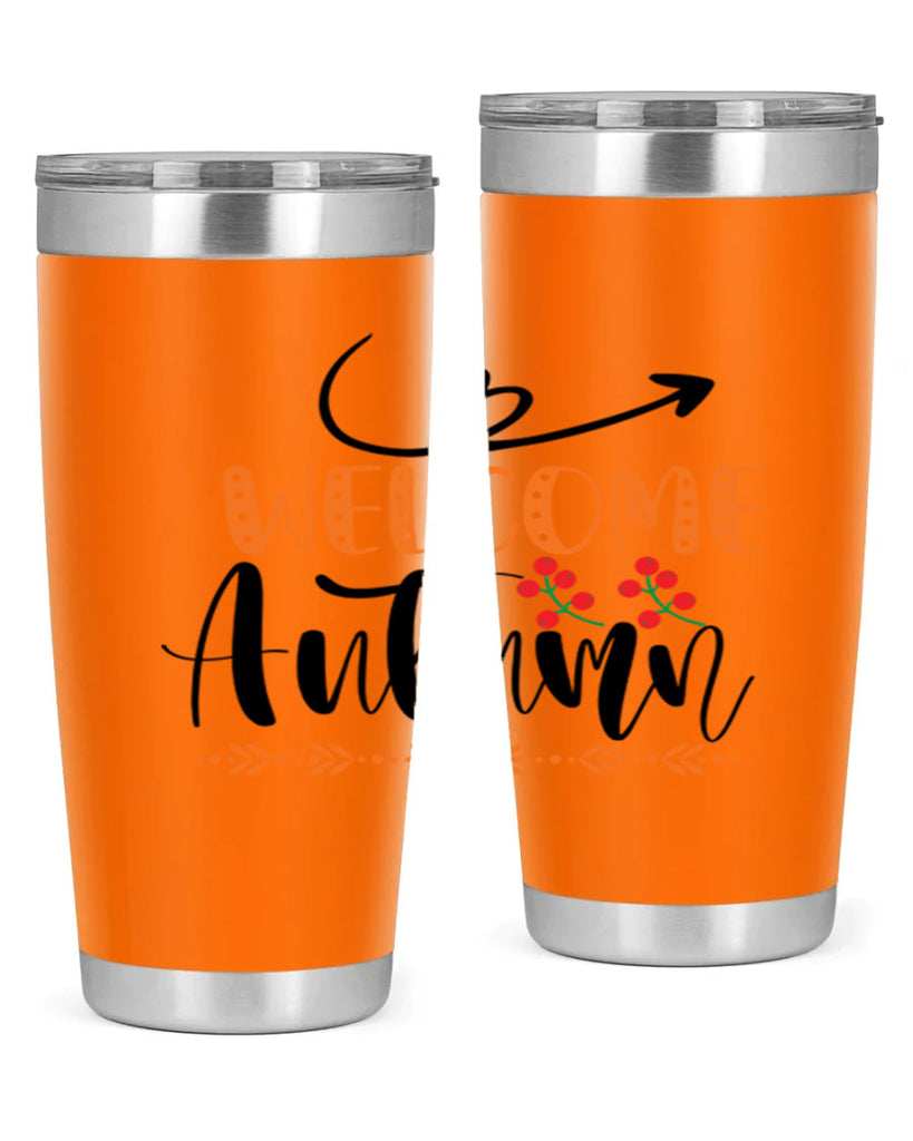 Welcome Autumn 628#- fall- Tumbler