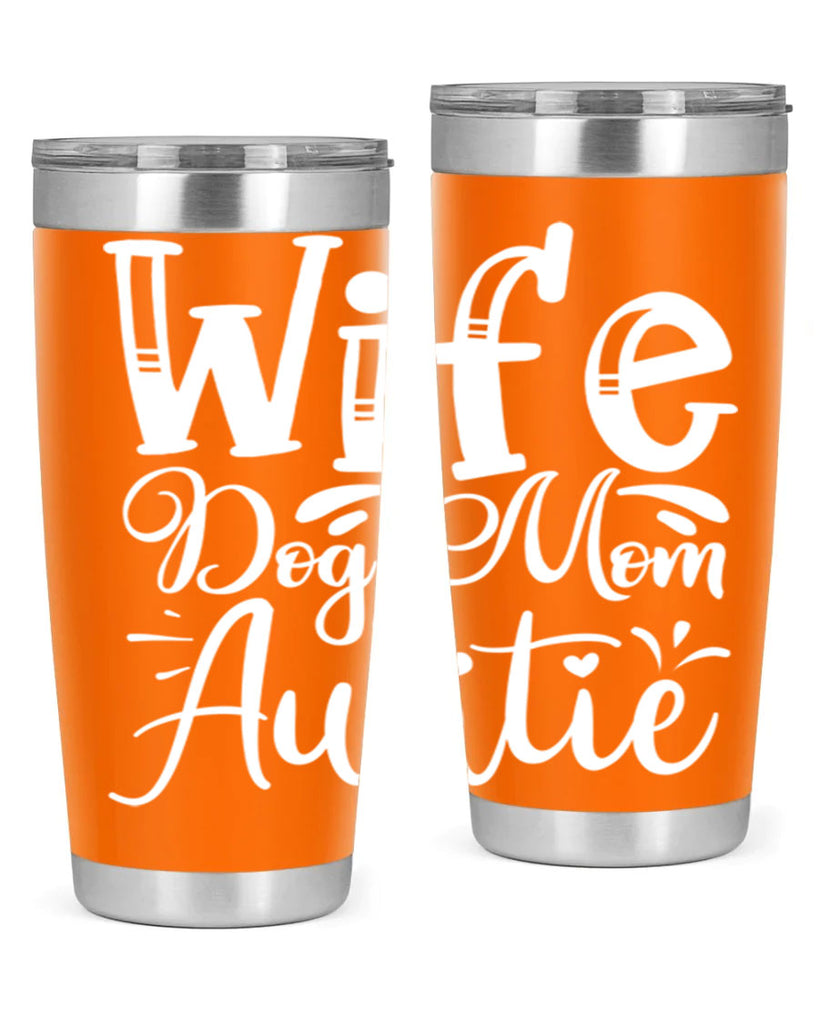 Wife Dog Mom Auntie Style 7#- aunt- Tumbler