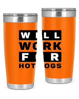 Will Work For Style 1#- dog- Tumbler
