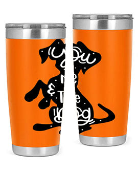 You Me The Dogs Style 4#- dog- Tumbler