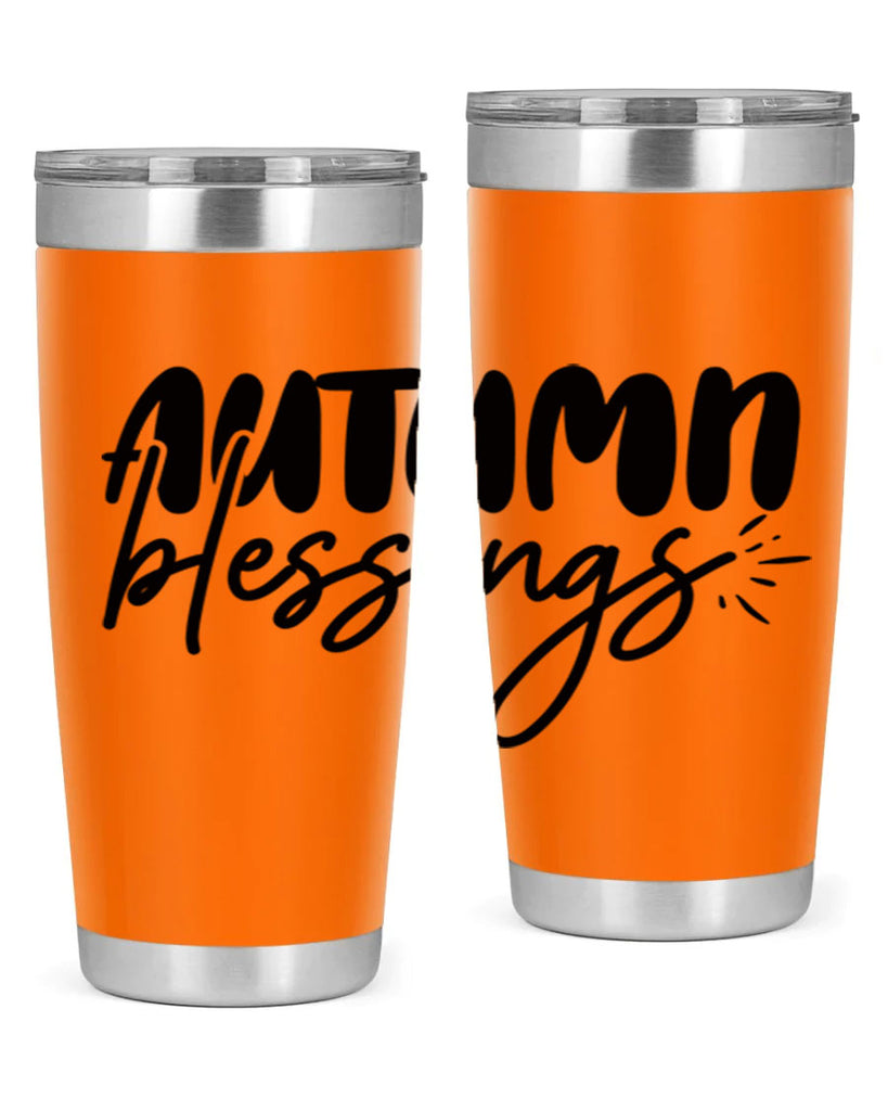 autumn blessings 65#- thanksgiving- Tumbler