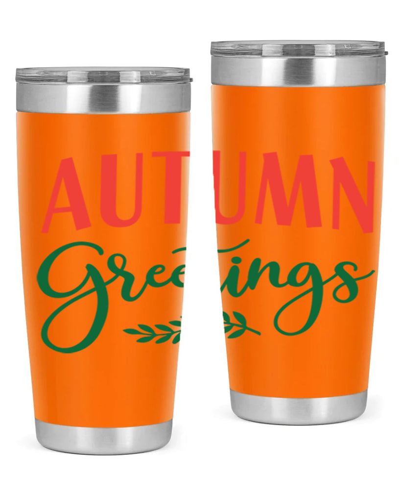 autumn greetings 14#- fall- Tumbler