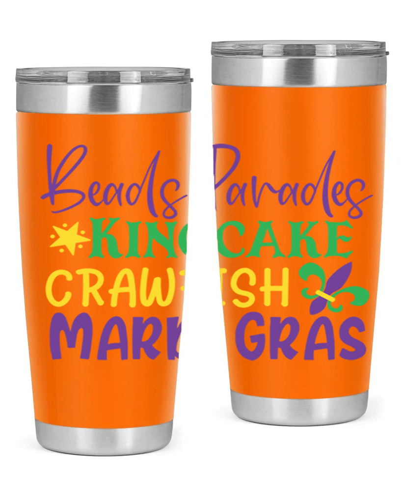 beads parades kingcake crawfish mardi gras 85#- mardi gras- Tumbler