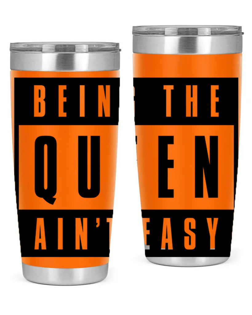 being the queen aint easy 258#- black words phrases- Cotton Tank
