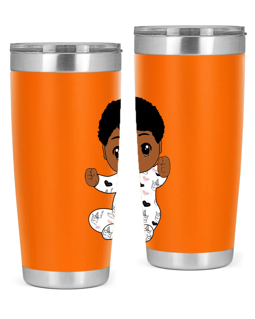 black baby boy 8#- black men - boys- tumbler