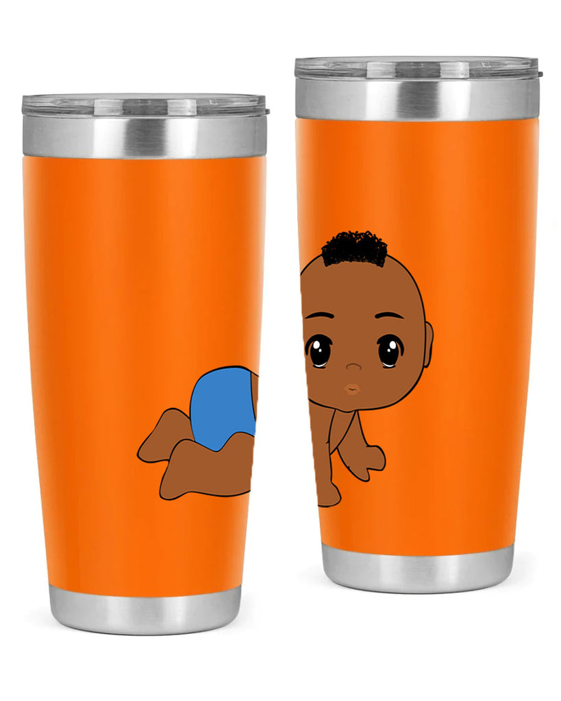 black baby boy 9#- black men - boys- tumbler