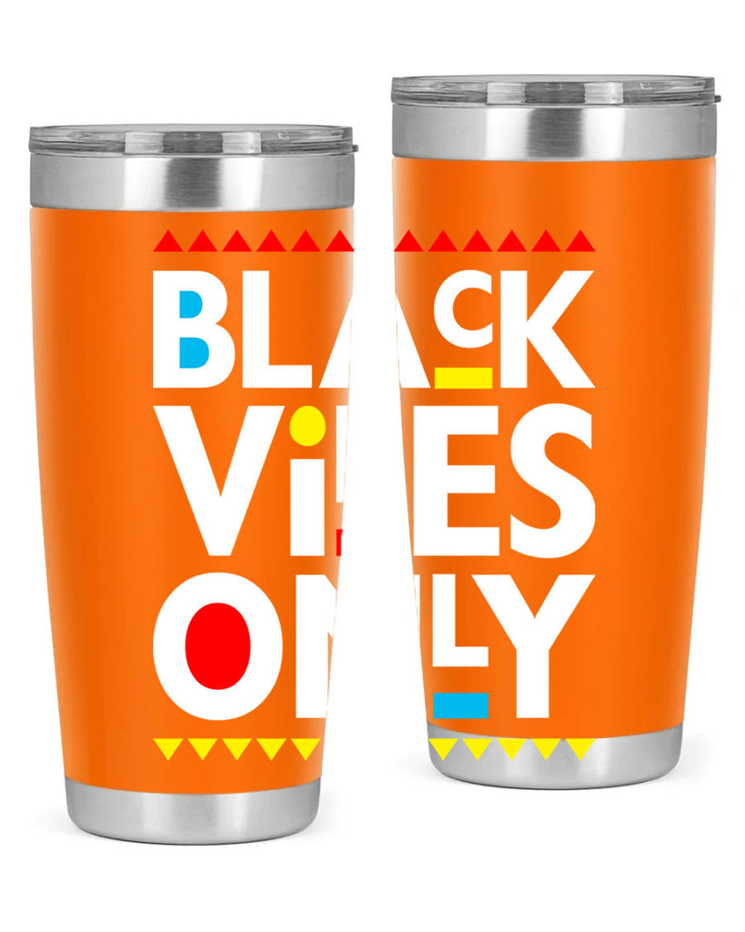black vibes only 217#- black words phrases- Cotton Tank