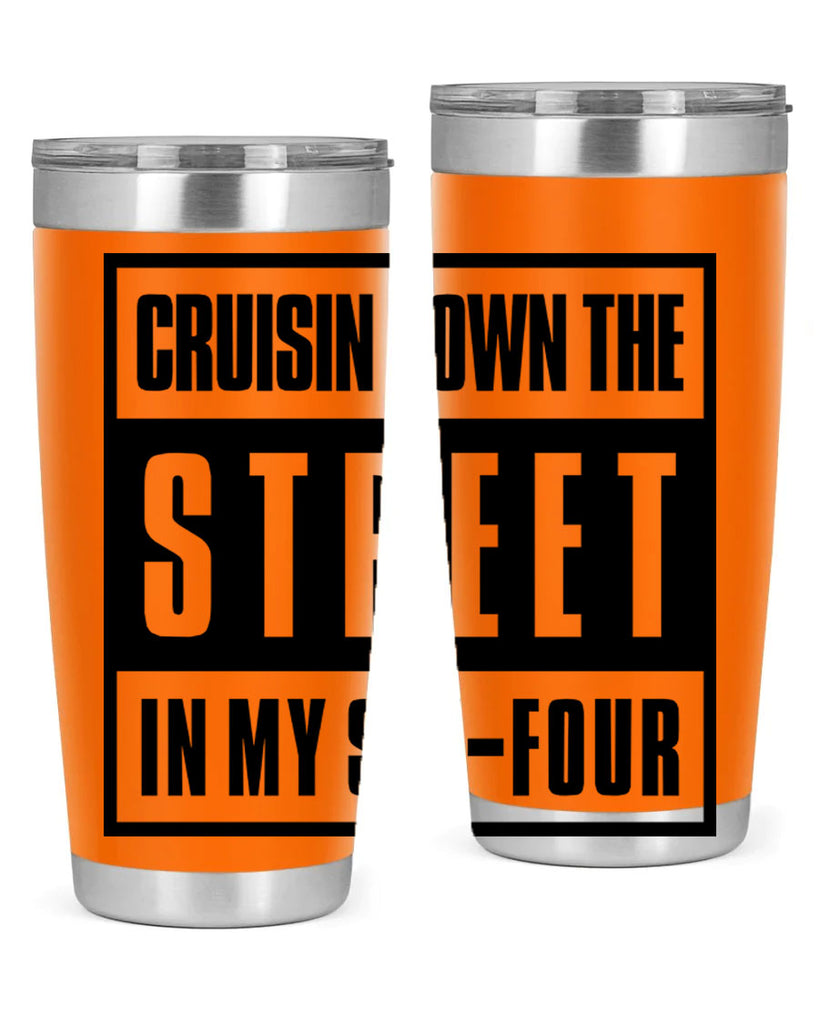 cruisin down the street 181#- black words phrases- Cotton Tank
