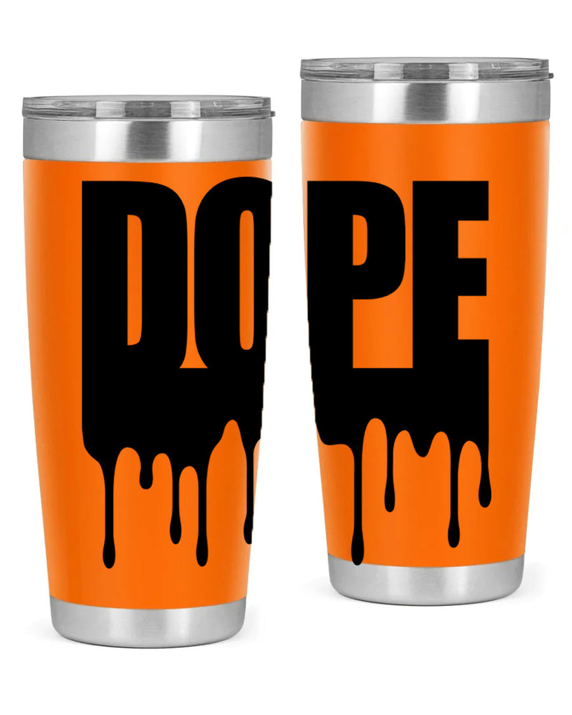 dope drip 166#- black words phrases- Cotton Tank