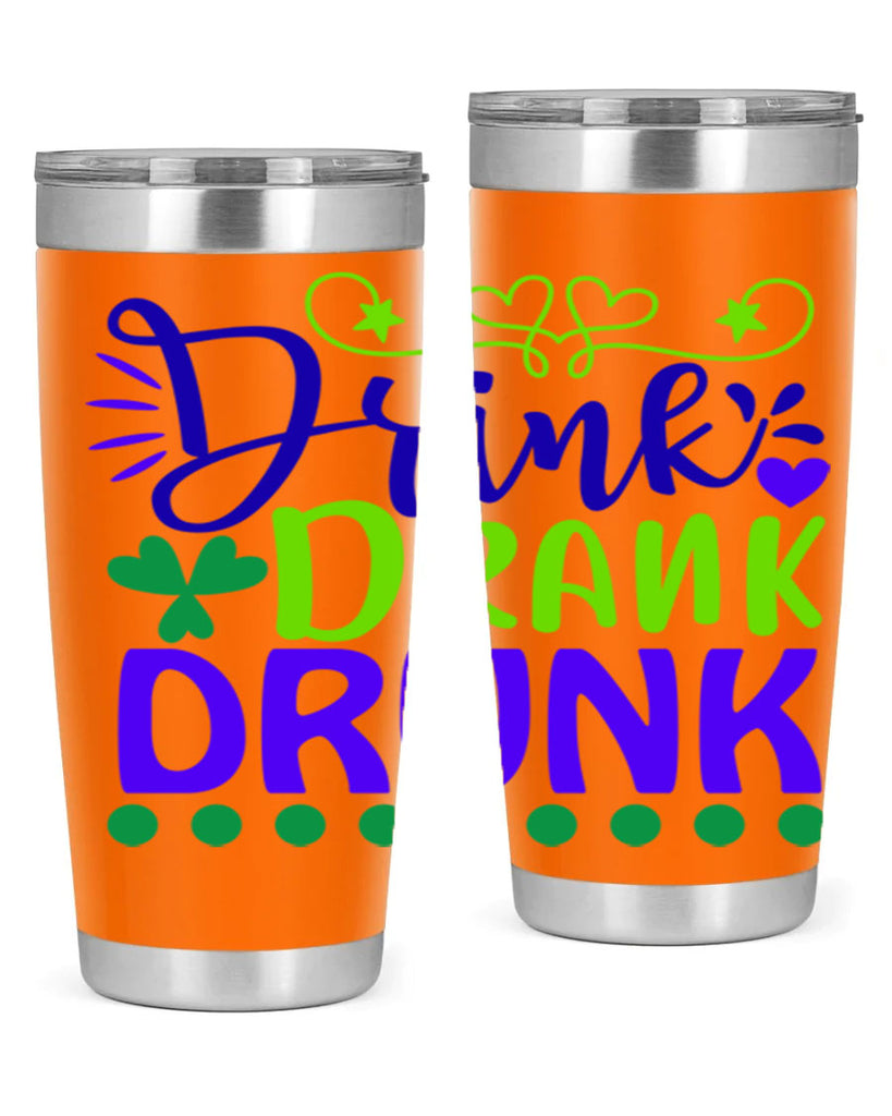 drink drank drunk 22#- mardi gras- Tumbler