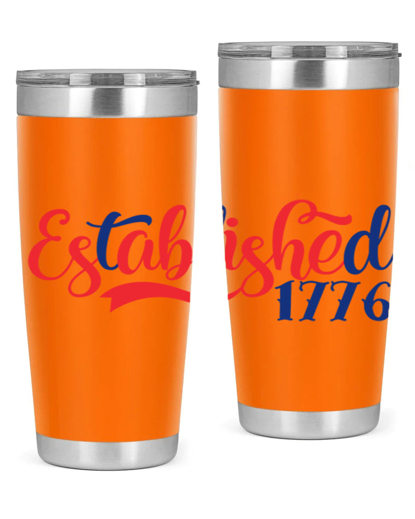 established Style 46#- Fourt Of July- Tumbler