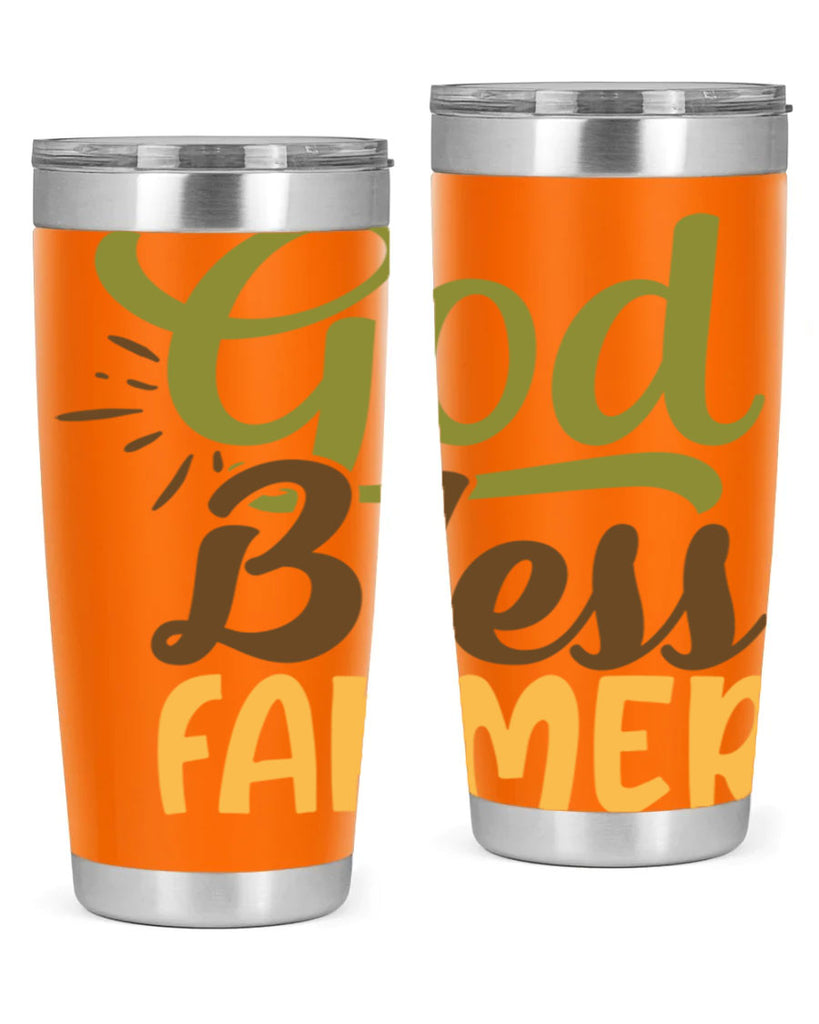 god bless farmer 10#- farming and gardening- Tumbler