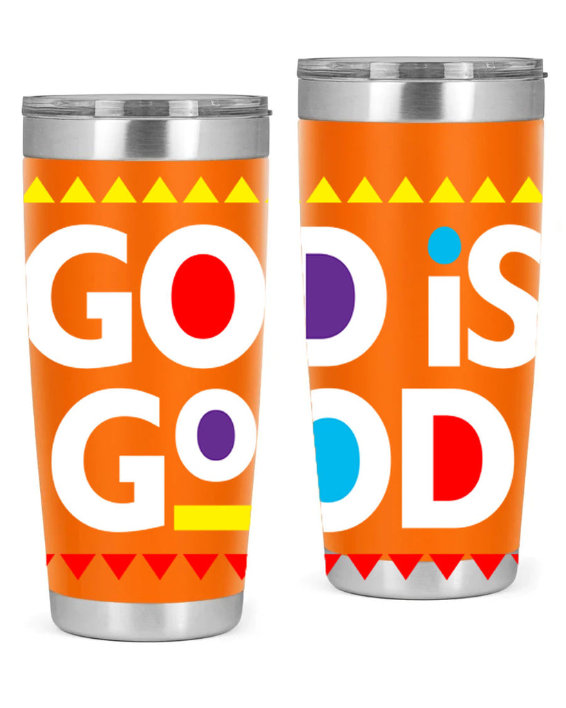 god is good 143#- black words phrases- Cotton Tank