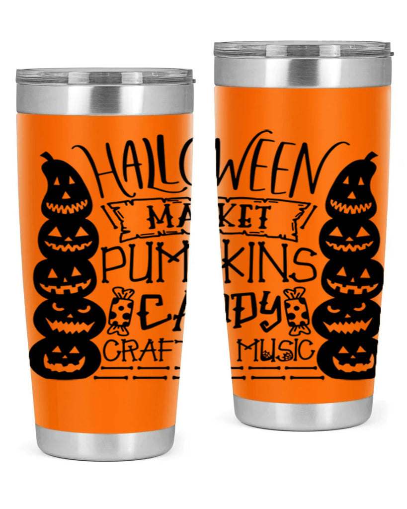 halloween market pumpkins candy 73#- halloween- Tumbler