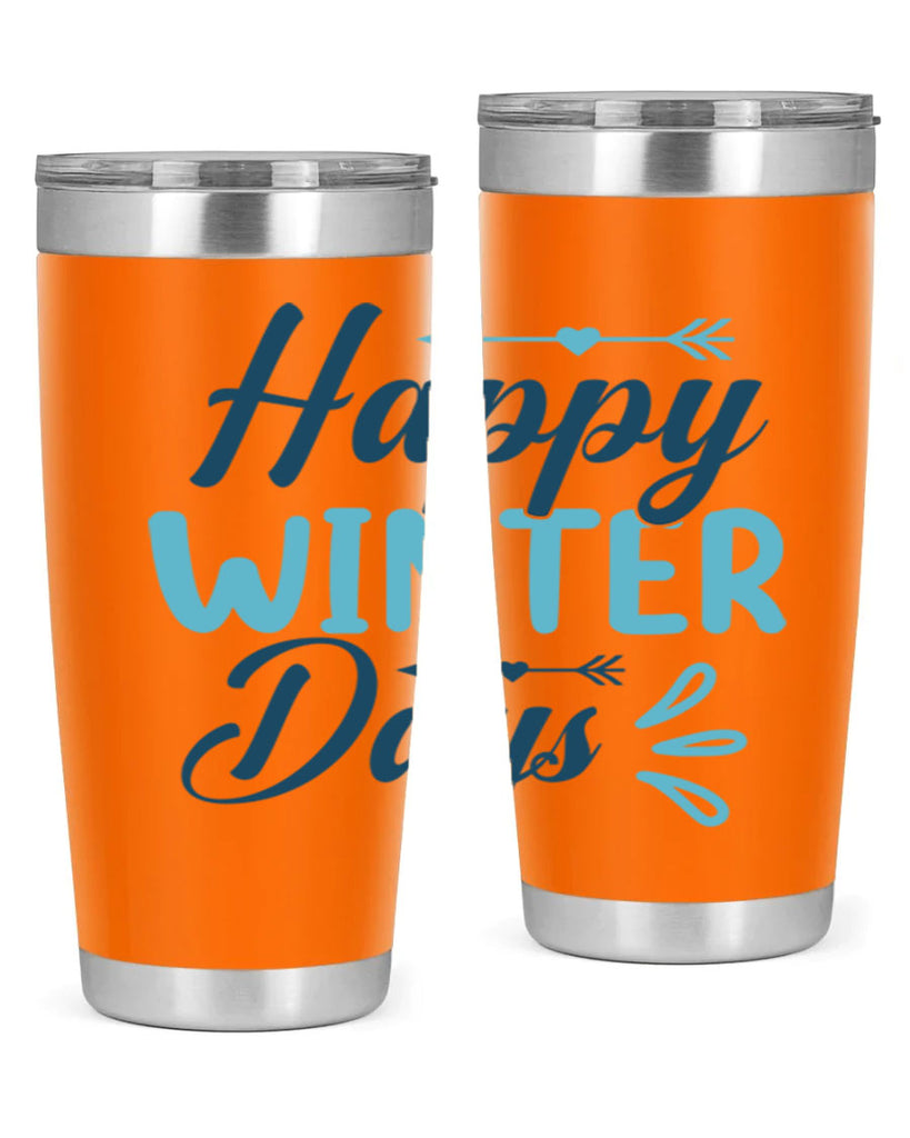 happy winter days 120#- winter- Tumbler
