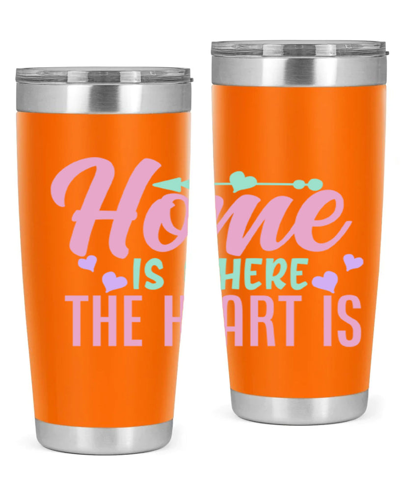 home is where the heart is 39#- home- Tumbler