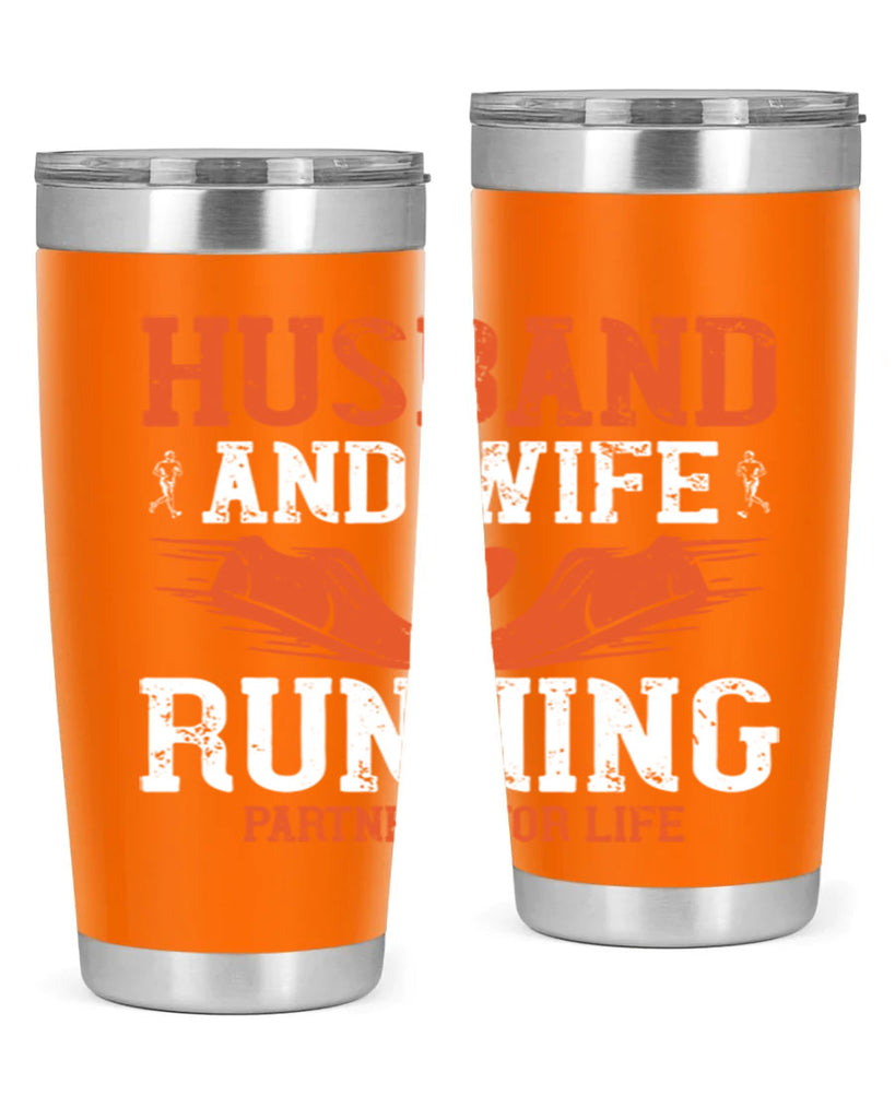 husband and wife running partners for life 41#- running- Tumbler